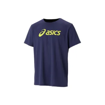 Asics T Shirts Unisex Navy Blue