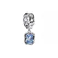 Blue Zircon Hoop Earring (Single)