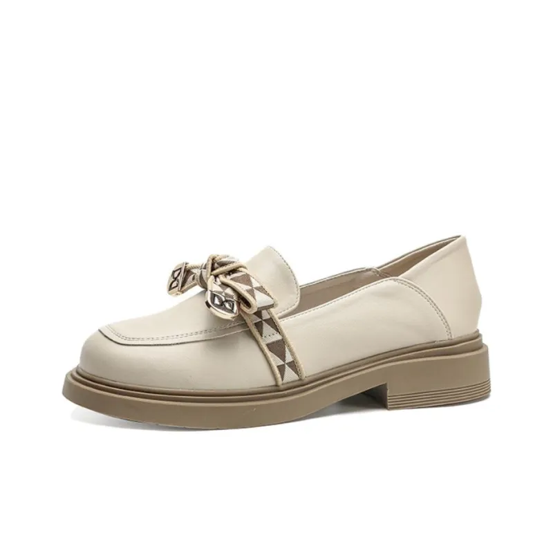 City camel Loafers Women's Apricot, Black-4