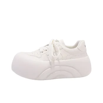 Shen Linsen Anti Slip Wear Resistant Low Top Skateboard Shoes Women's Ecru
