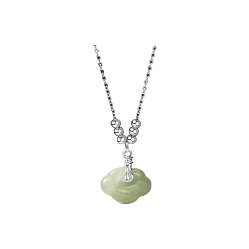 LIYUNMUXUE Pendants Pale Greenish White Jade Unisex-8
