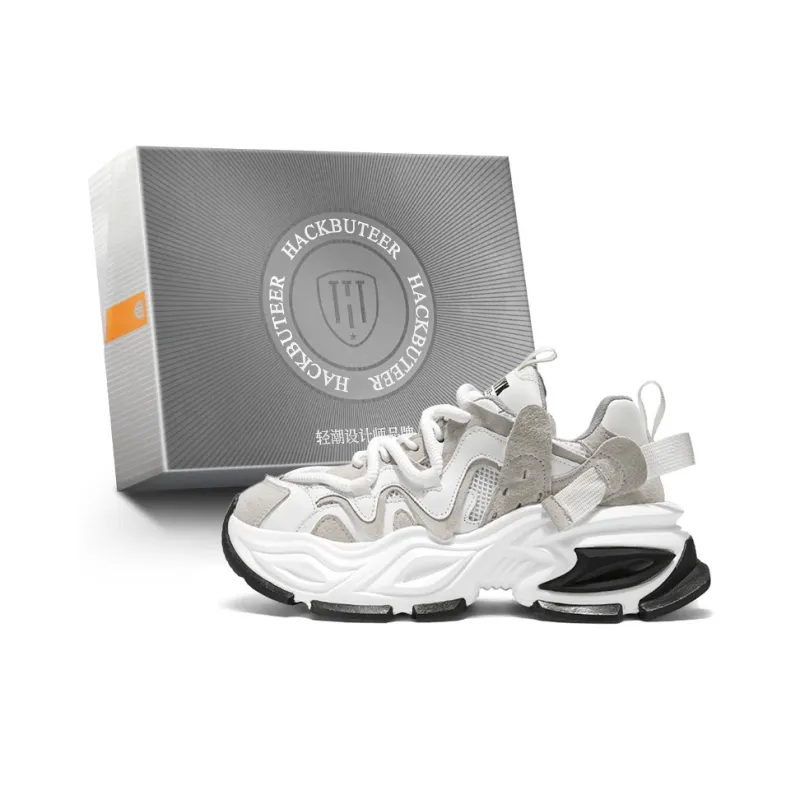HACKBUTEER Low Top Chunky Sneakers Men's Box Included-10