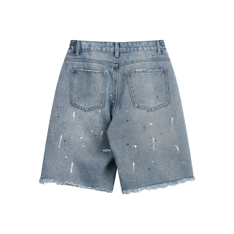A02 Denim Shorts Unisex-7