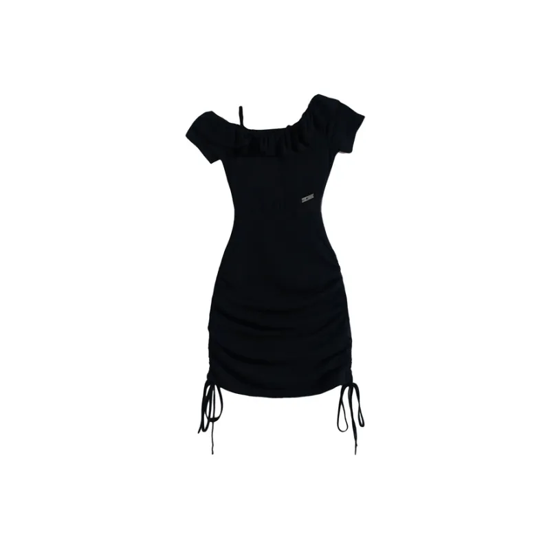 GUOZHEN Short Sleeved Dress Women's-5