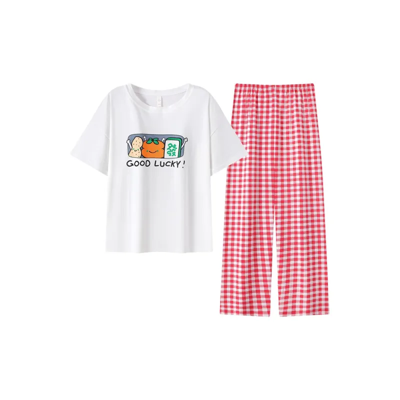 YUZHAOLIN Pajama Set Summer Women's-0