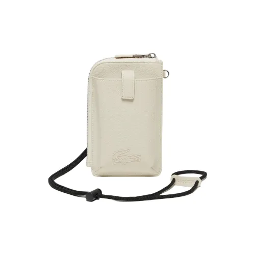LACOSTE PU Cell Phone Pouch Women's White