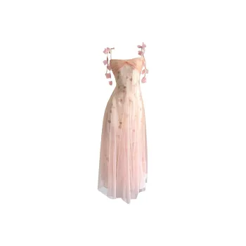 OZVO Slip Dresses Women's Pink Apricot