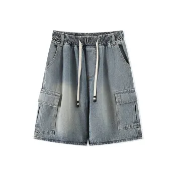 Michael Rock Denim Shorts Unisex