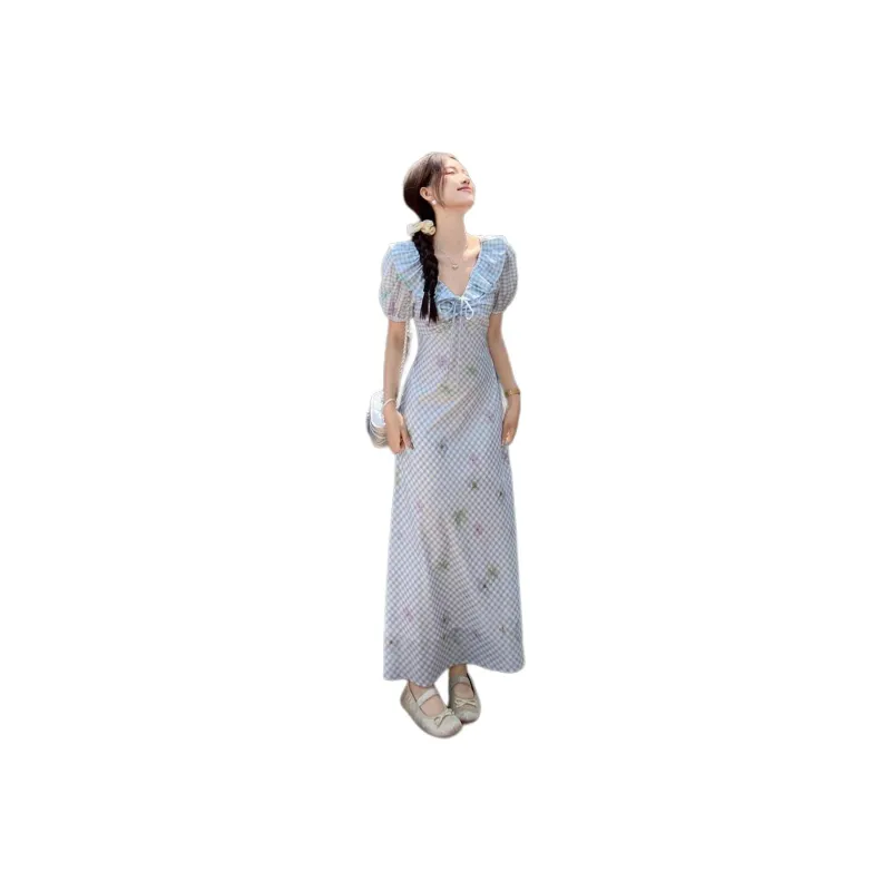 Mu Xiao Xin Short Sleeved Dress Women's-1