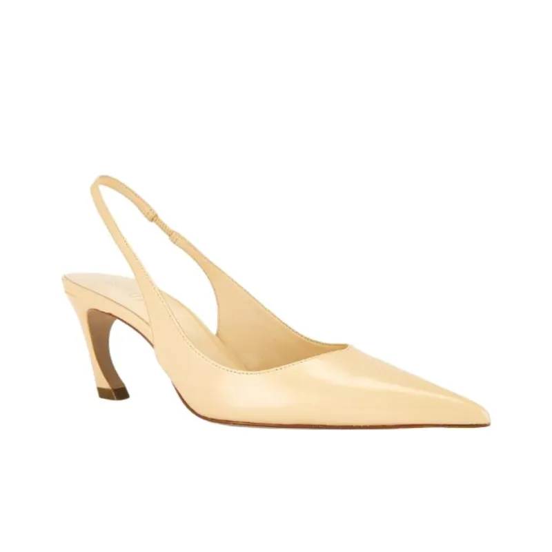 Schutz Lexi Irregular Heel High Heels 7cm Women's Beige-3