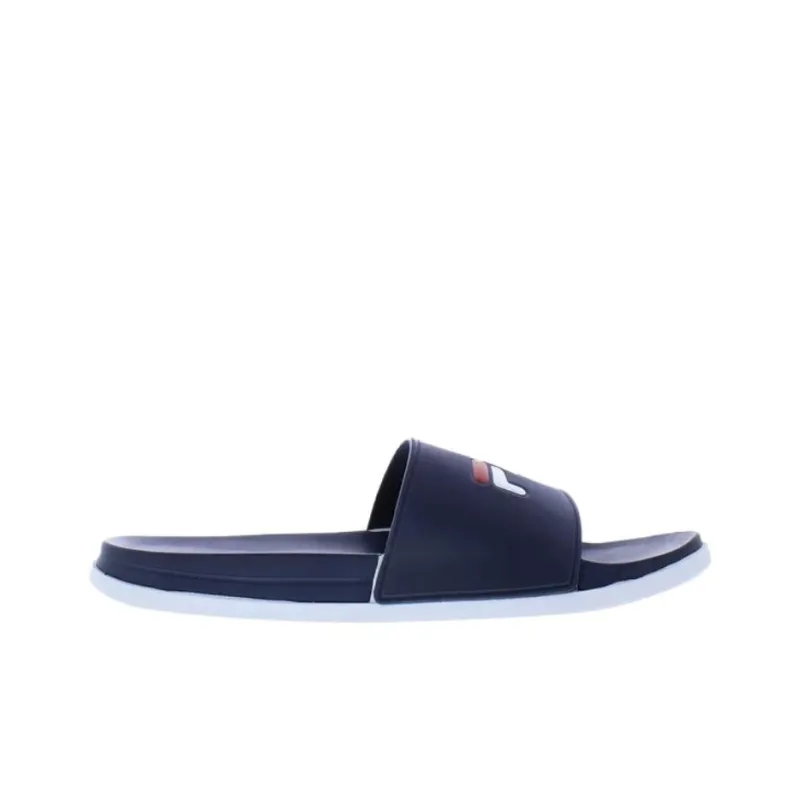 FILA DRIFTER Rubber Sole Slip Resistant Abrasion Resistant Slide Slippers Men's Blue-1