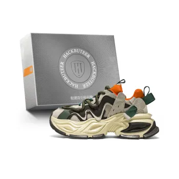 HACKBUTEER Low Top Chunky Sneakers Men's Box Included