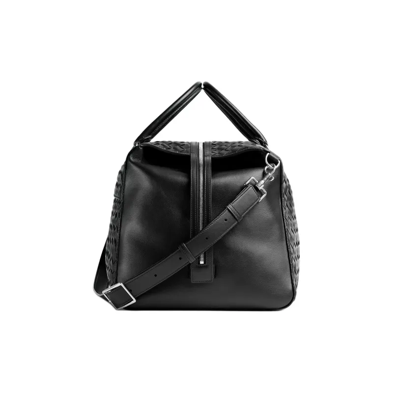 Bottega Veneta Cow Leather Travel Bag Men's Black-2