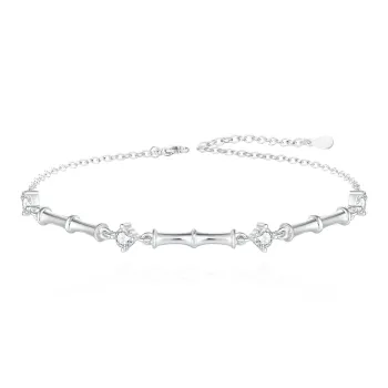 NUSQ Sterling Silver With Zircon Bracelets Women's