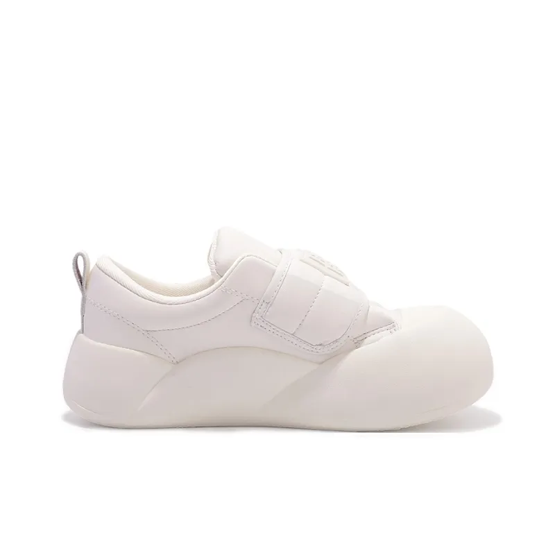 Shen Linsen Anti Slip Wear Resistant Low Top Skateboard Shoes Women's Raw White-1