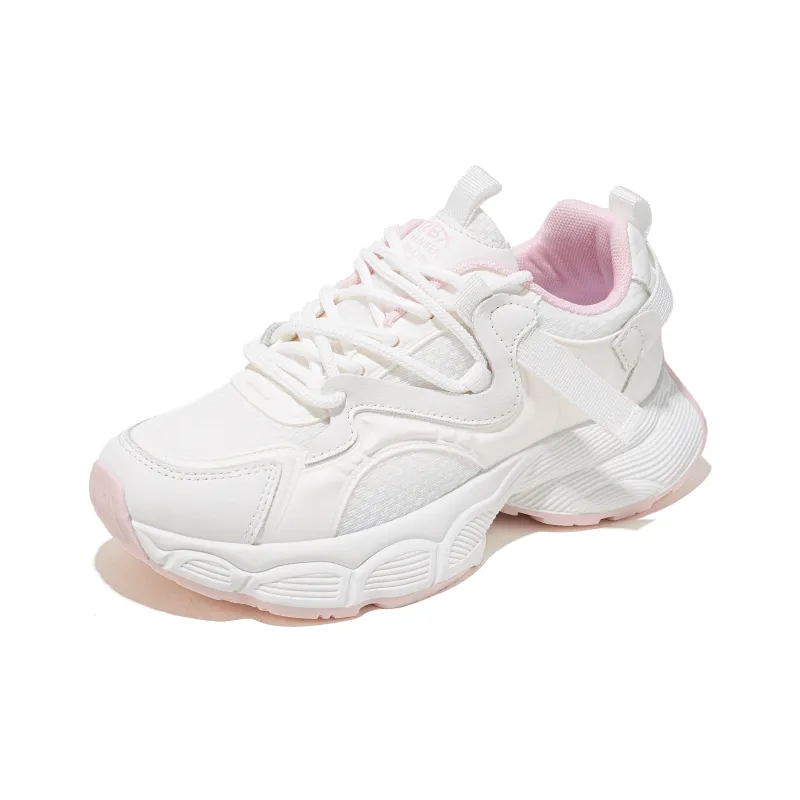 RENBEN Balance Lightweight Height Increasing Low Top Chunky Sneakers Women's Pink-2