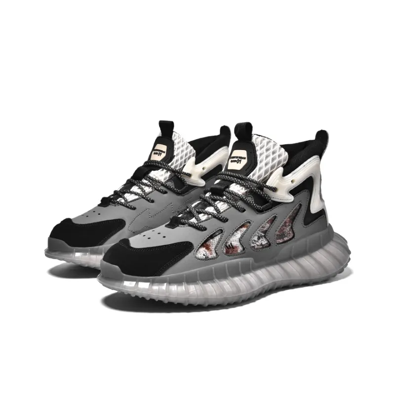 Ncmt Slip Resistant, Abrasion Resistant, Breathable, Supportive, Rebound Mid Top Running Shoes Unisex-7