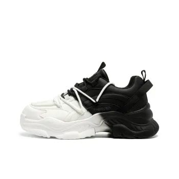 PAIBLOKS Shock Absorbers Slip Resistant Breathable Low Top Chunky Sneakers Unisex