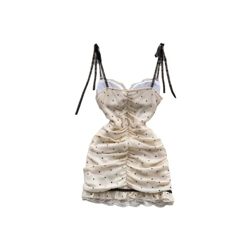 TIBINB Slip Dresses Women's White-1