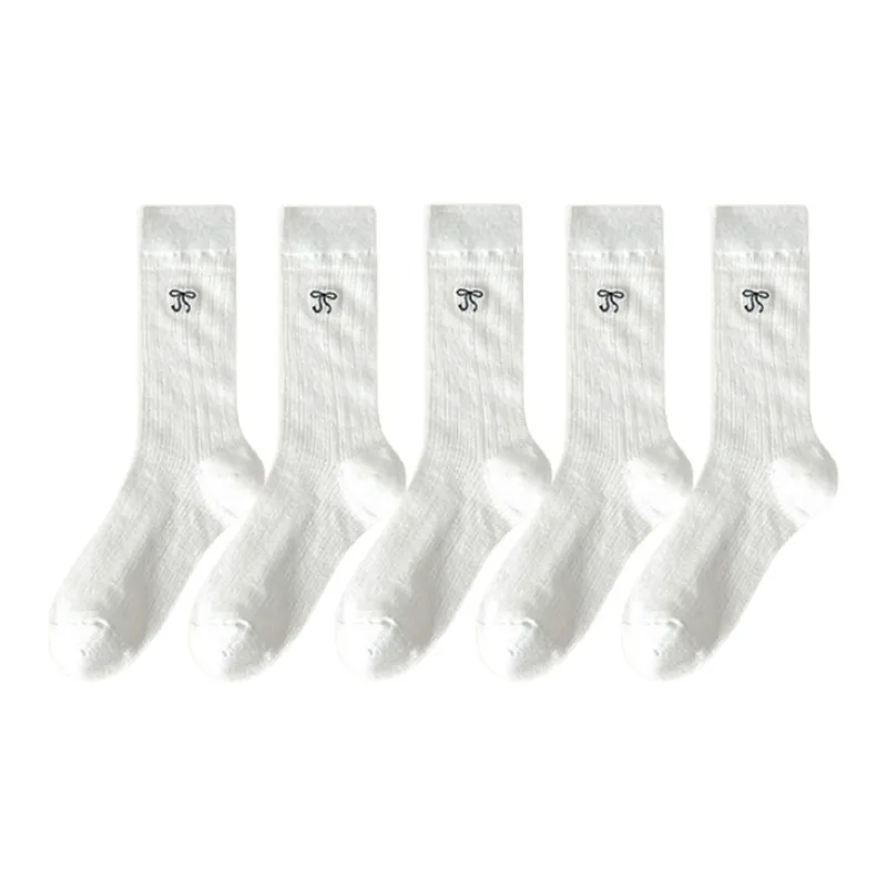 MIIOW Mid Calf Socks Women's 5 Pack-6