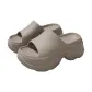 2519 Khaki, Platform Sole Platform Slippers