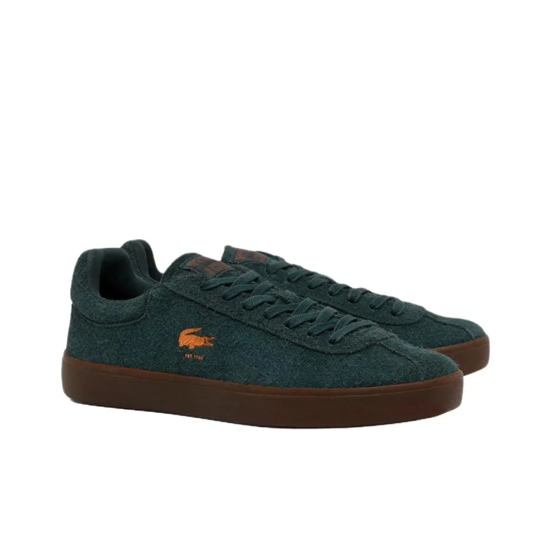 LACOSTE Anti Slip Wear Resistant Low Top Skateboard Shoes Women's Dark Green-2