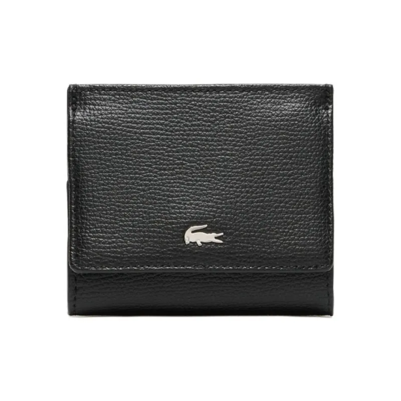 LACOSTE Cow Leather Wallet Men's Black-0
