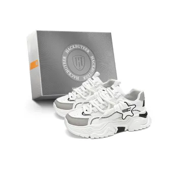 HACKBUTEER Low Top Chunky Sneakers Men's Box Included