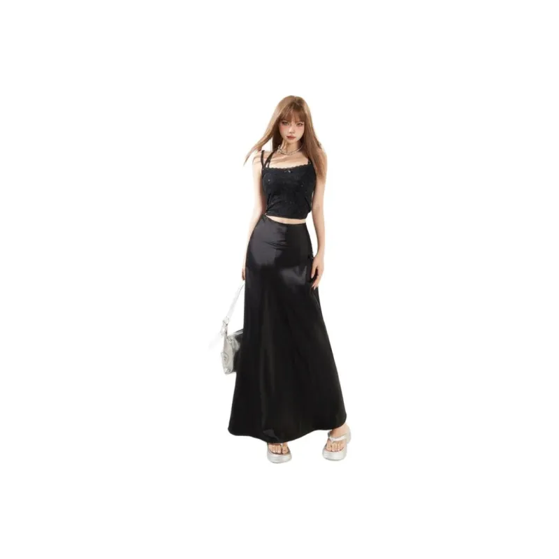 XIANSINIAO Casual Long Skirt Women's-5