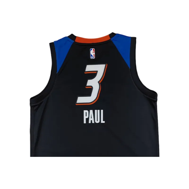 Nike x NBA Oklahoma City Thunder SWINGMAN Fan Edition Basketball Jersey Unisex Black-3