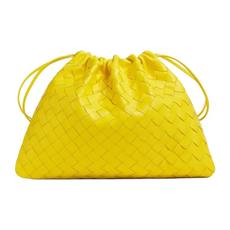Bottega Veneta Dustbag Calfskin Handbag Women's Sulfur Color-0