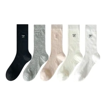 MIIOW Mid Calf Socks Women's 5 Pack