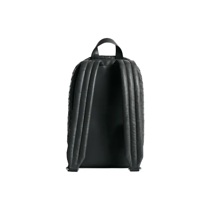 Bottega Veneta Intrecciato Calfskin Backpack Trumpets Men's Black-2