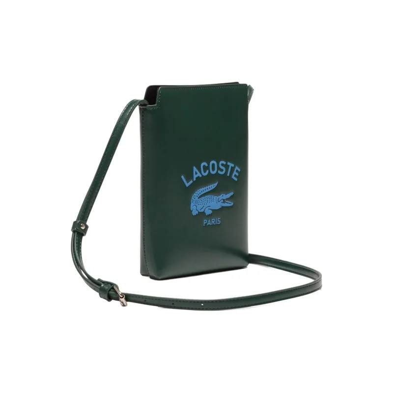 LACOSTE PU Shoulder Bag Mini Unisex Green-1