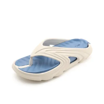 DOUBLE STAR 88 Abrasion Resistant Slip Resistant Flip Flops Unisex White Blue