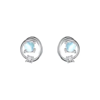 Zocai S925 Silver Stud Earrings Women's