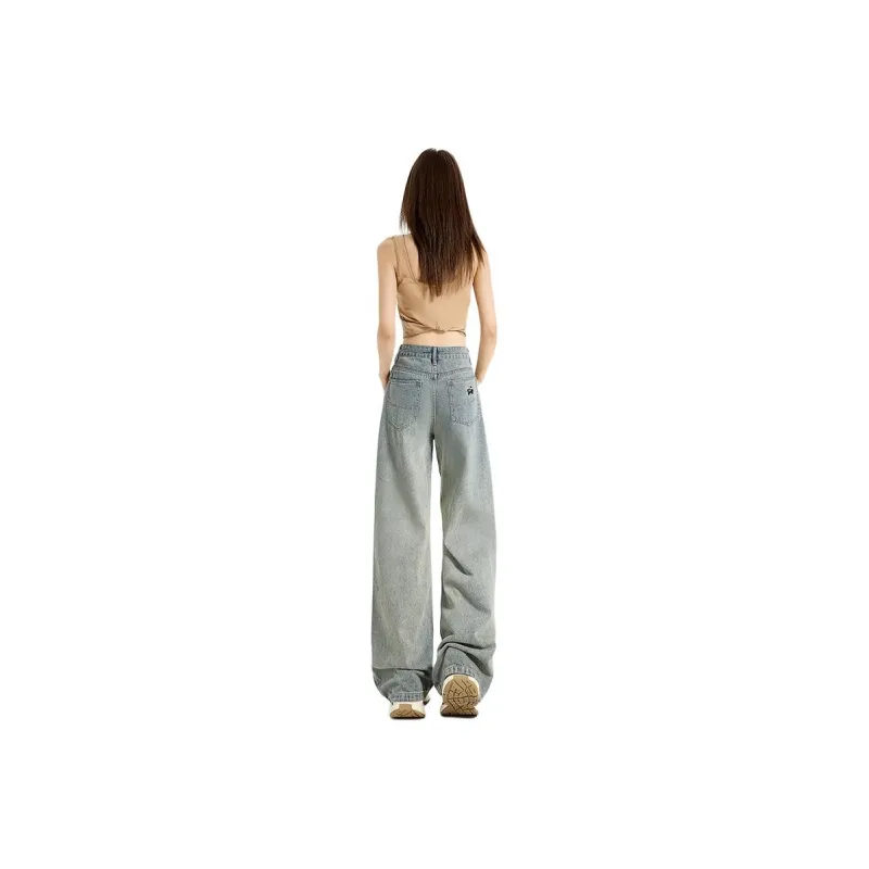 Garbege Jeans Women's Vintage Blue Pants-1