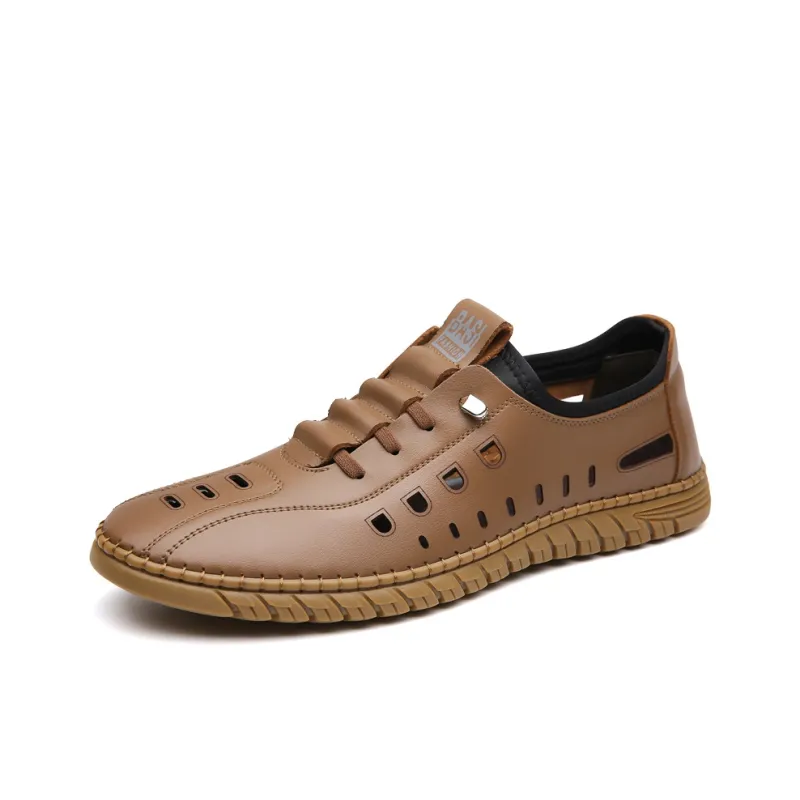 Abango Men's Casual Shoes Men Low Top Brown-10