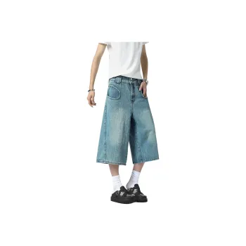 TELENT Denim Shorts Unisex Blue