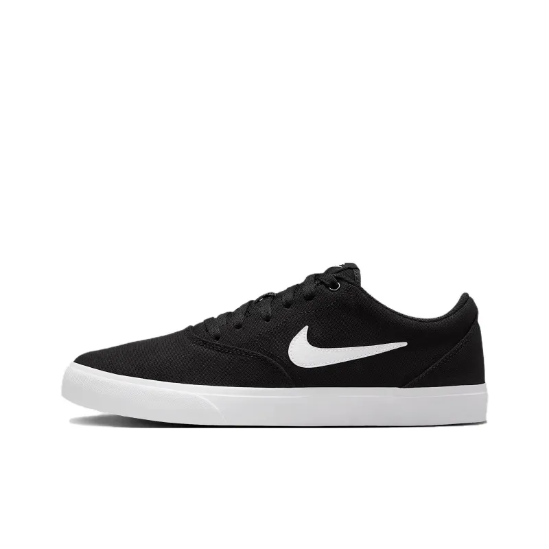 Nike Charge Anti Slip Wear Resistant Low Top Canvas Shoes Men's Black-0