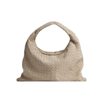 Bottega Veneta Calfskin Handbag Women's Natural