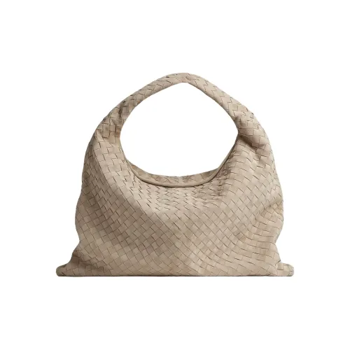 Bottega Veneta Calfskin Handbag Women's Natural