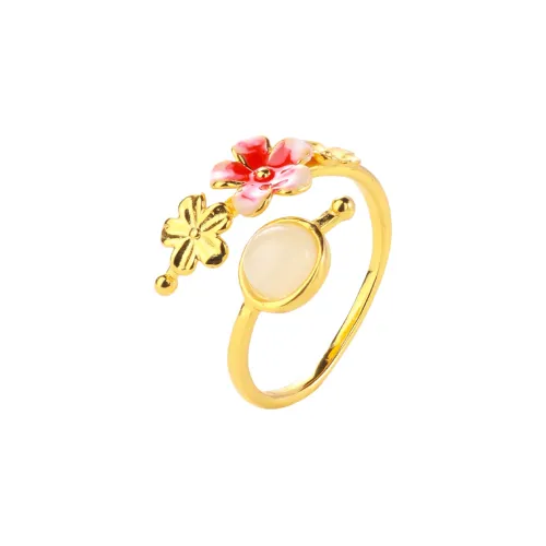 CHINA GOLD Rings White Jade/Pale Greenish White Jade Women's