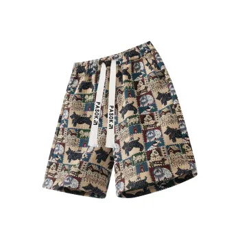 PASOK Casual Shorts Unisex PA013 Embroidery Dog