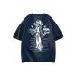 Navy Blue-White
