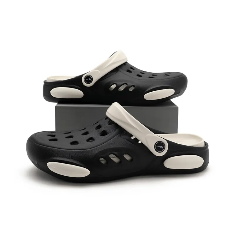 DOUBLE STAR 88 Clogs Men's Black White-4