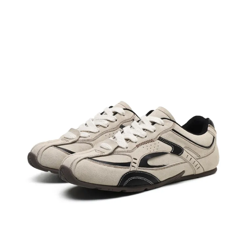 Angelmi Wear resistant And Lightweight Low Top Casual Shoes Men's Sand-2