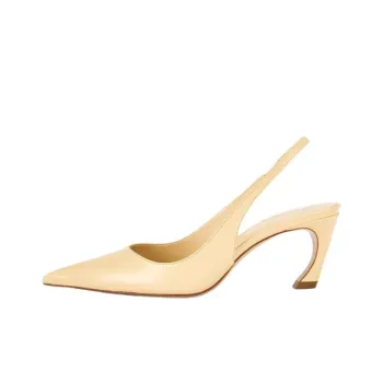 Schutz Lexi Irregular Heel High Heels 7cm Women's Beige