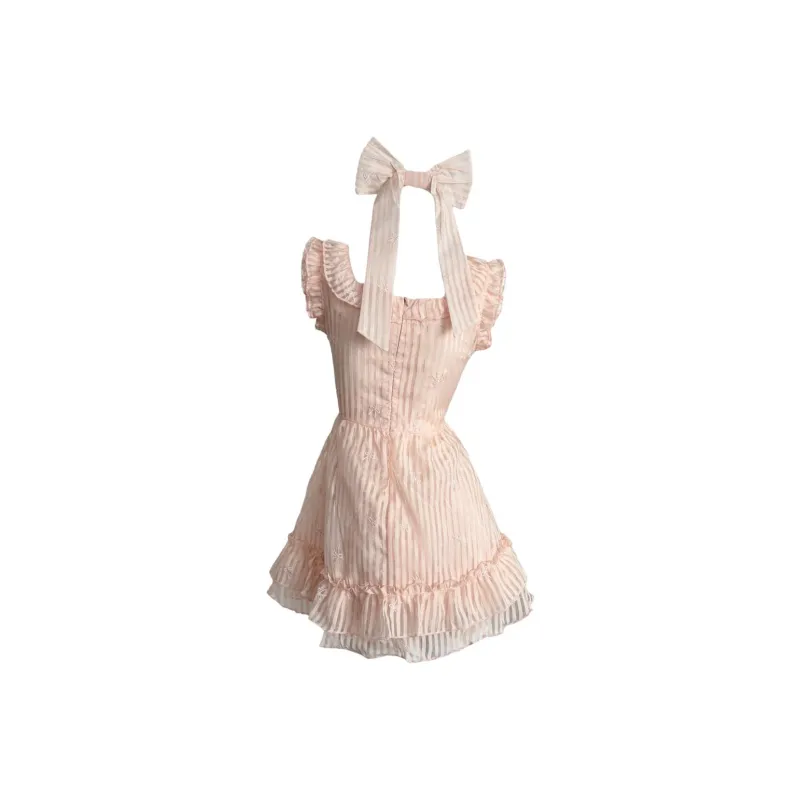 Mu Xiao Xin Short Sleeved Dress Women's-2