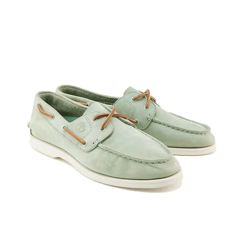 Timberland Classic Boat Shoes Women's Light Green-3